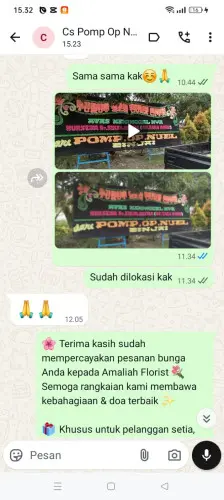 Testimonial Papan Bunga wanasuka