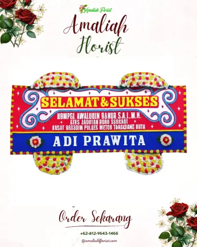 Karangan Bunga Ucapan Selamat wanasuka